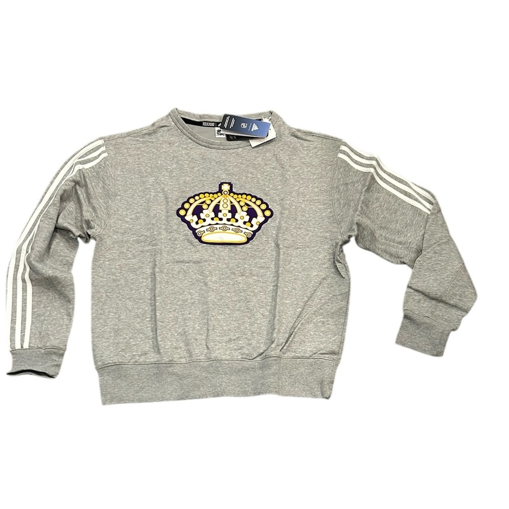 Los Angeles Kings Adidas Men’s Logo Classic Vintage Crew Sweatshirt